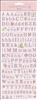 Flat-Sticker: Alphabet, rosa mit Glitter